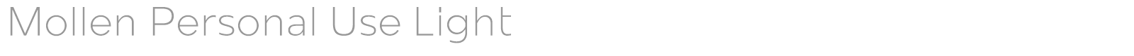 Mollen font preview